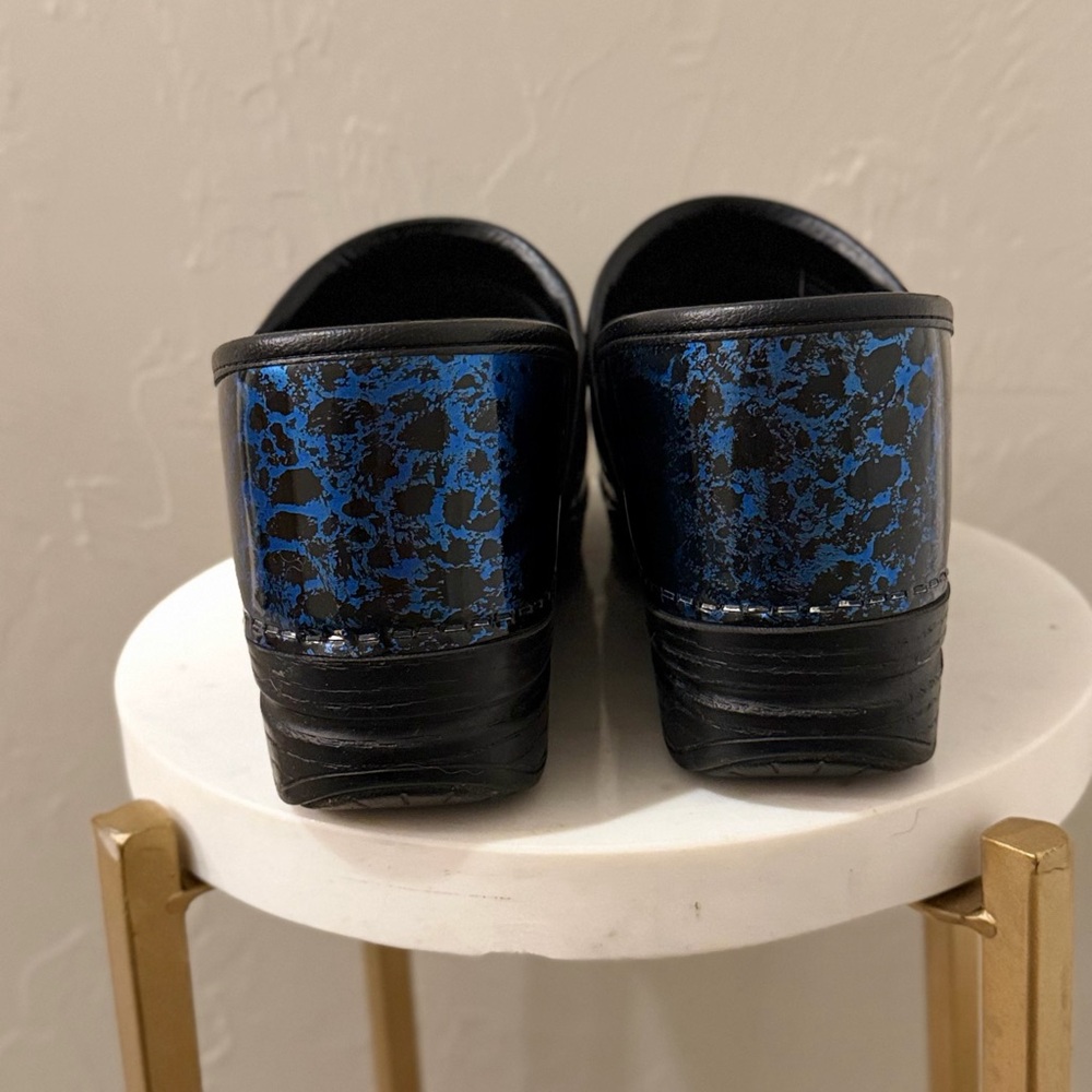 Dansko XP Professional Clogs – Blue Black Marbled Leather – Size 39 - Picture 5 of 8